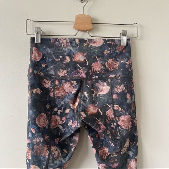 LULULEMON Wunder Under Crop II (Special Edition) *Scallop 24" Frosted Rose - Picture 8 of 12